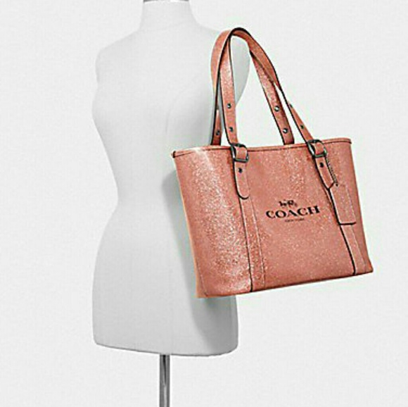 SOLD}●Authentic COACH Glitter Ferry Tote - Picture 8 of 8